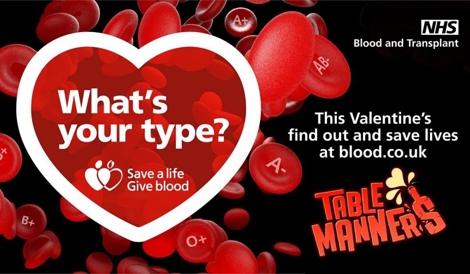 give blood table manners nhs