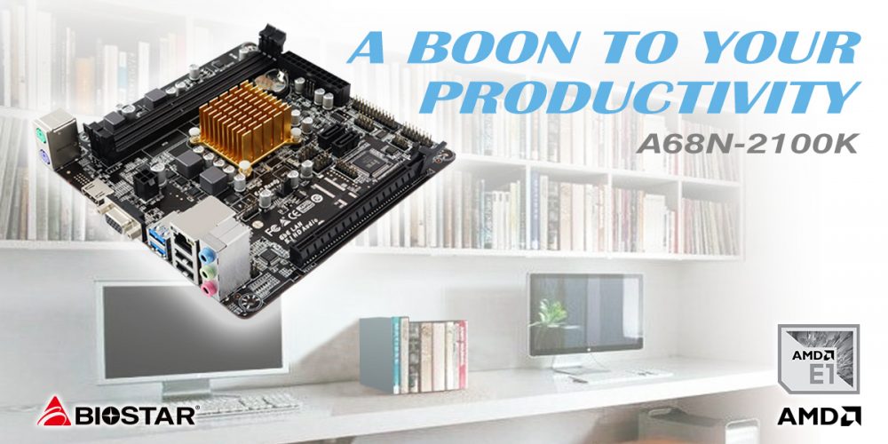 BIOSTAR A68N-2100K SoC Motherboard