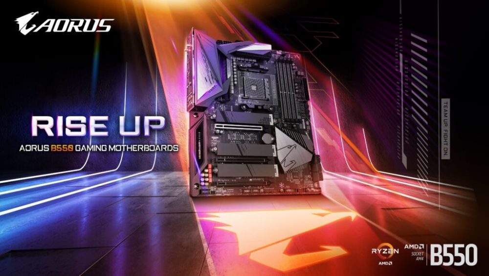 GIGABYTE Launches Latest AMD B550 AORUS Motherboards