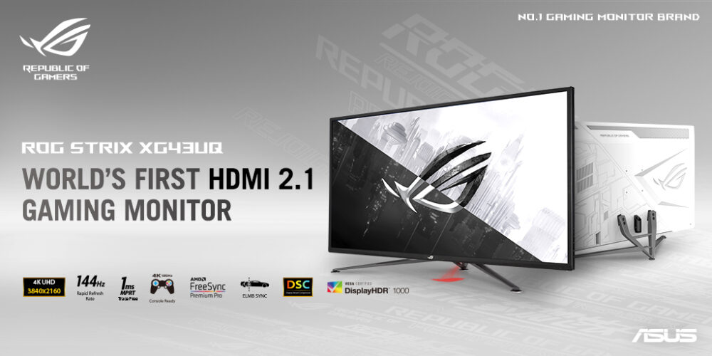 ASUS Republic of Gamers Announces Strix XG43UQ Monitor will be Available in May