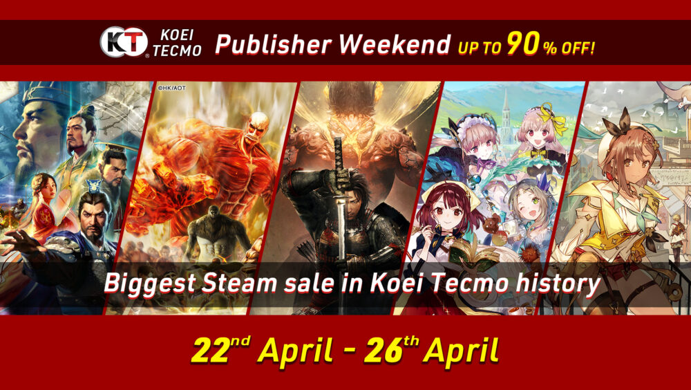 KOEI TECMO Steam Publisher Sale