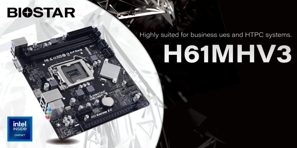 BIOSTAR announces The H61MHV3 Motherboard