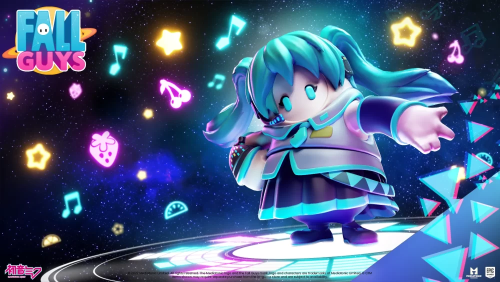 Here’s what is up for grabs: Miku #1 Fan Nickname - 100 Points 200 Kudos - 200 Points Miku #1 Fan Nameplate - 500 Points Sound of the Future Pattern - 700 Points Miku #1 Fan Upper Costume - 1000 Points Stumble around for rewards in style with the adorable Miku Blunderland Costume, a Nickname, a Nameplate, AND the iconic Blunderland Emote, and take Hatsune’s iconic light green hair for a singing spin.