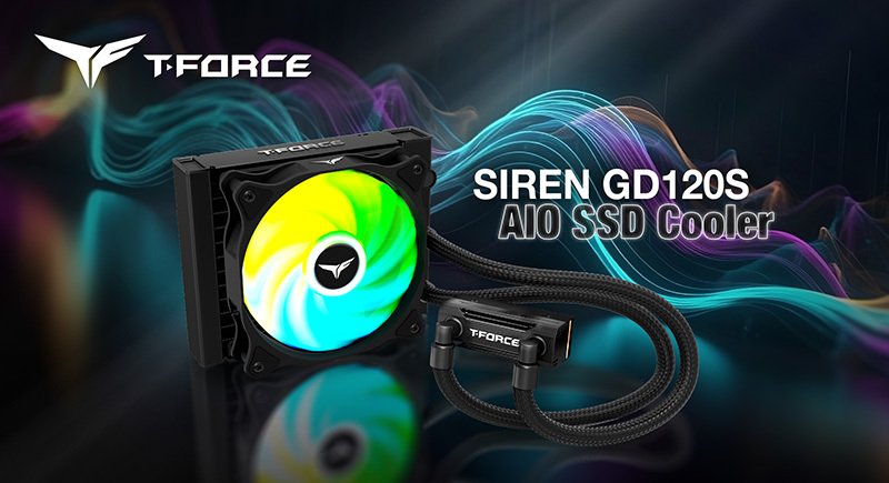 TEAMGROUP Launches T-FORCE SIREN GD120S AIO SSD Cooler