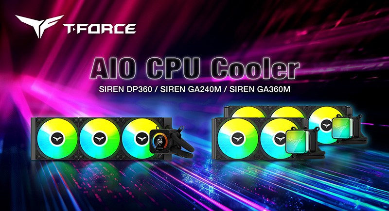 TEAMGROUP Launches Three All-In-One CPU Liquid Coolers from the T-Force Siren Series