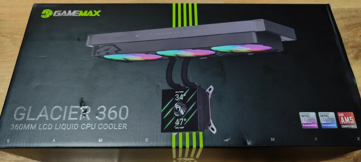 GameMax Glacier 360 LCD Liquid Cooler