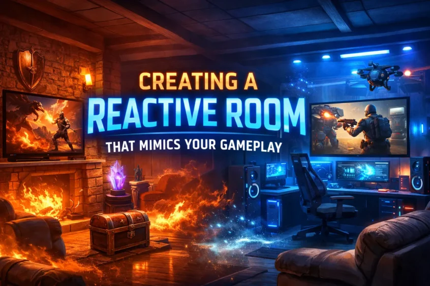 screen to studio reactive room to gameplay