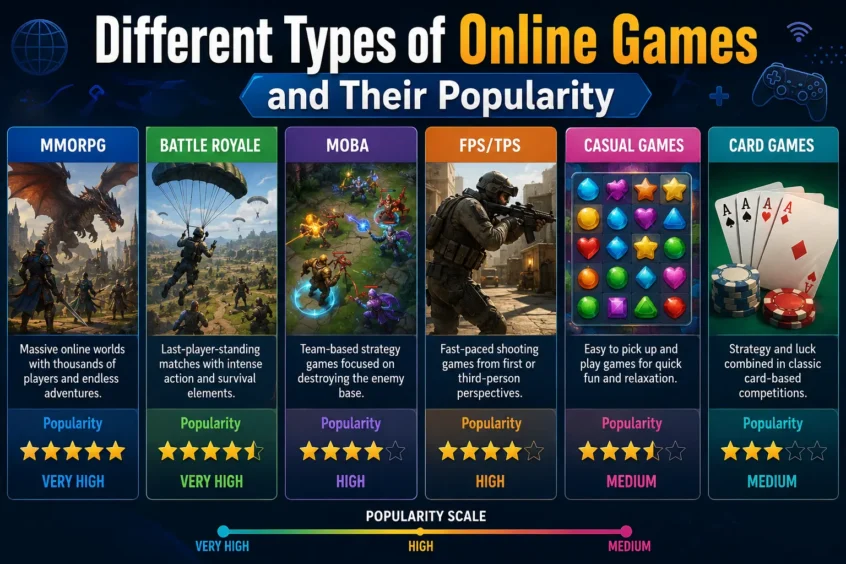Different Types of Online Games