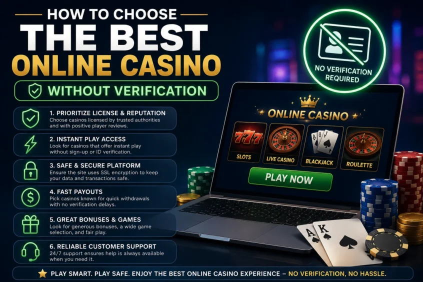 How to choose the best online casino without verification