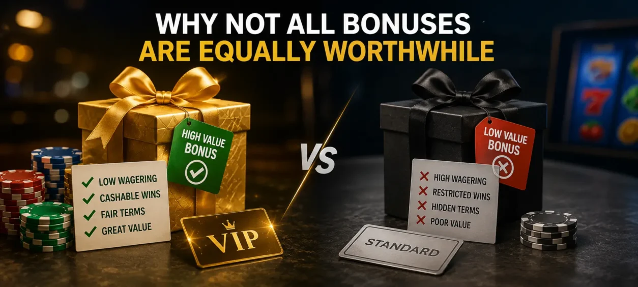 Why not all bonuses are equally worthwhile