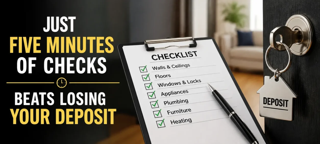 Just Five Minutes of Checks Beats Losing Your Deposit