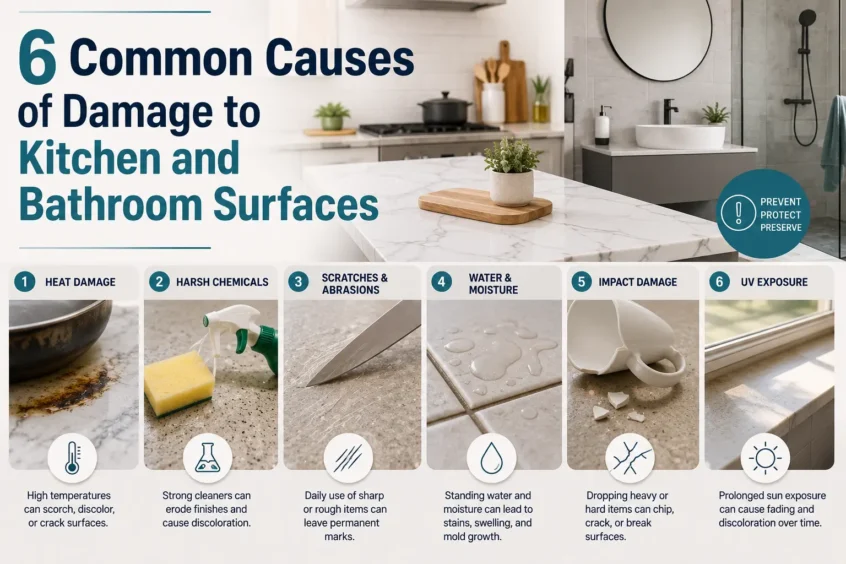 Six Common Causes of Surface Damage