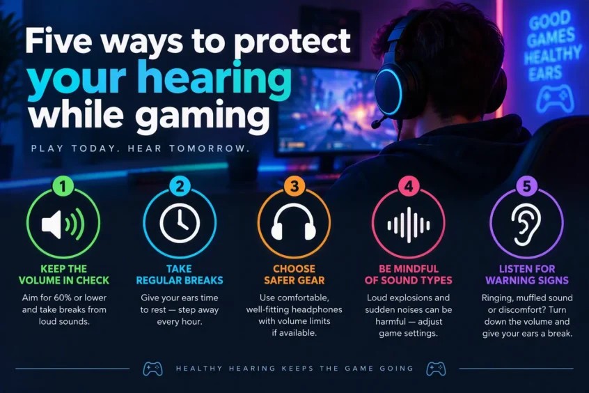 Five ways to protect your hearing while gaming