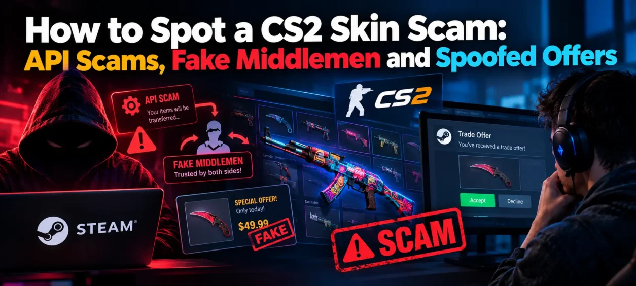 How to Spot a CS2 Skin Scam API Scams, Fake Middlemen and Spoofed Offers