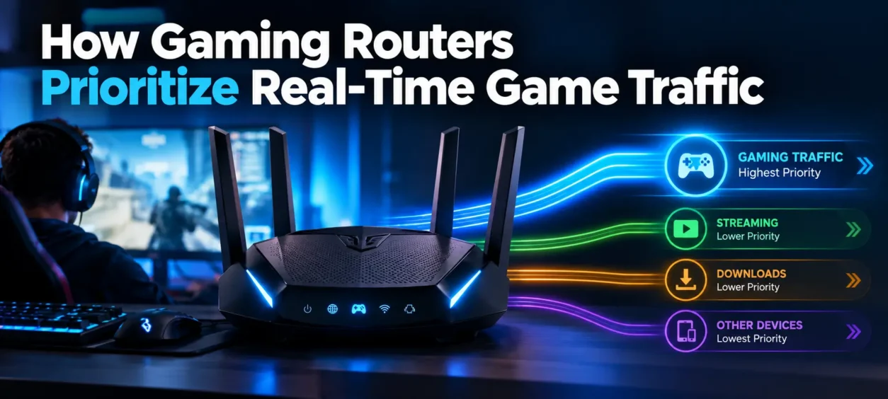 how gaming routers prioritize real time gaming traffic
