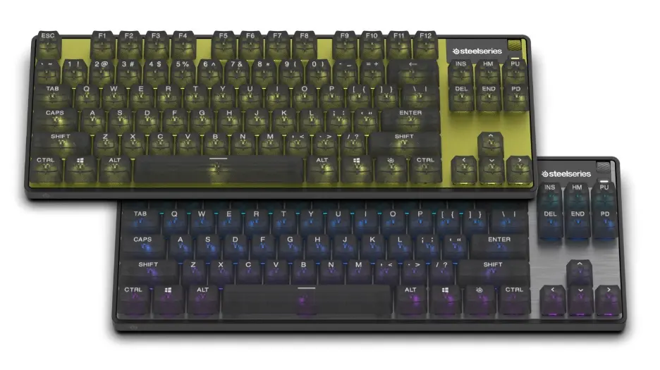 steelseries CYBER AND STEEL APEX PRO TKL GEN 3 KEYBOARDS