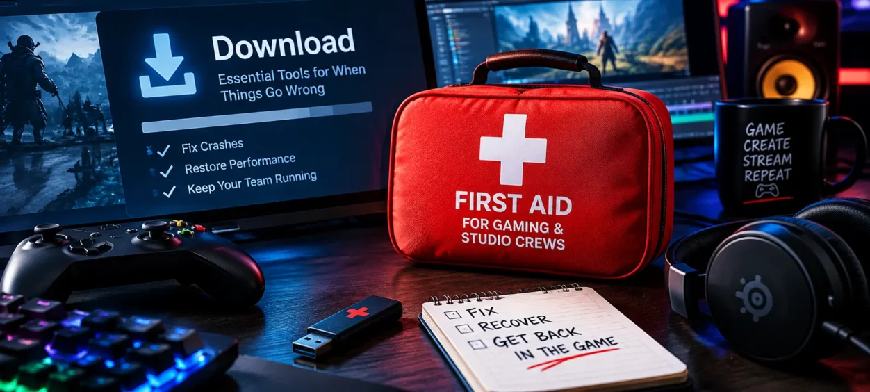 The Download Nobody Installs Until It's Too Late: First Aid for Gaming and Studio Crews